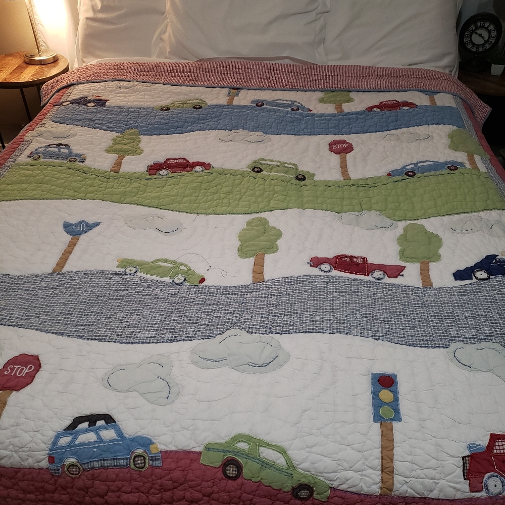 Pottery Barn Twin Transportation Quilt